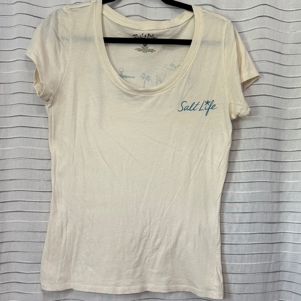 Salt Life Women's Cream Short Sleeve Tee